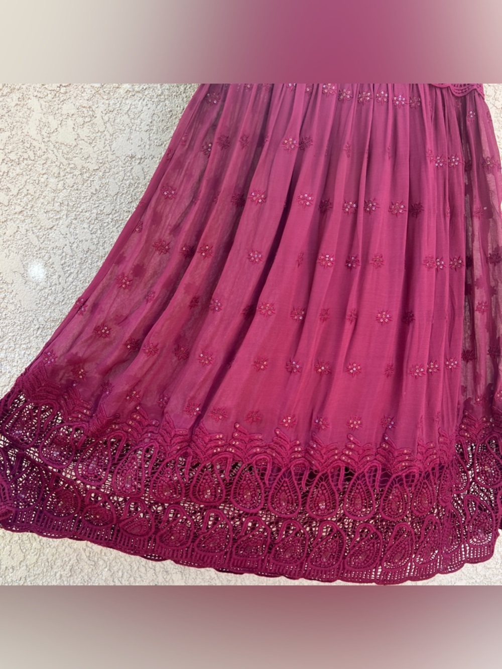 Sundance Lace Maxi Dress Womens XL Romantic Whimsical Renaissance NWT - Picture 12 of 15